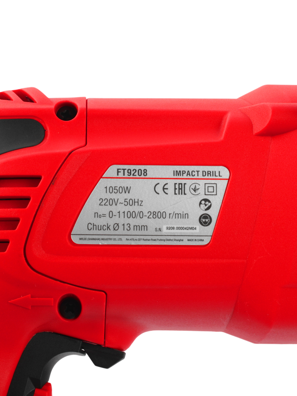 FT9208 Дрель ударная 13/1050 92080000 #