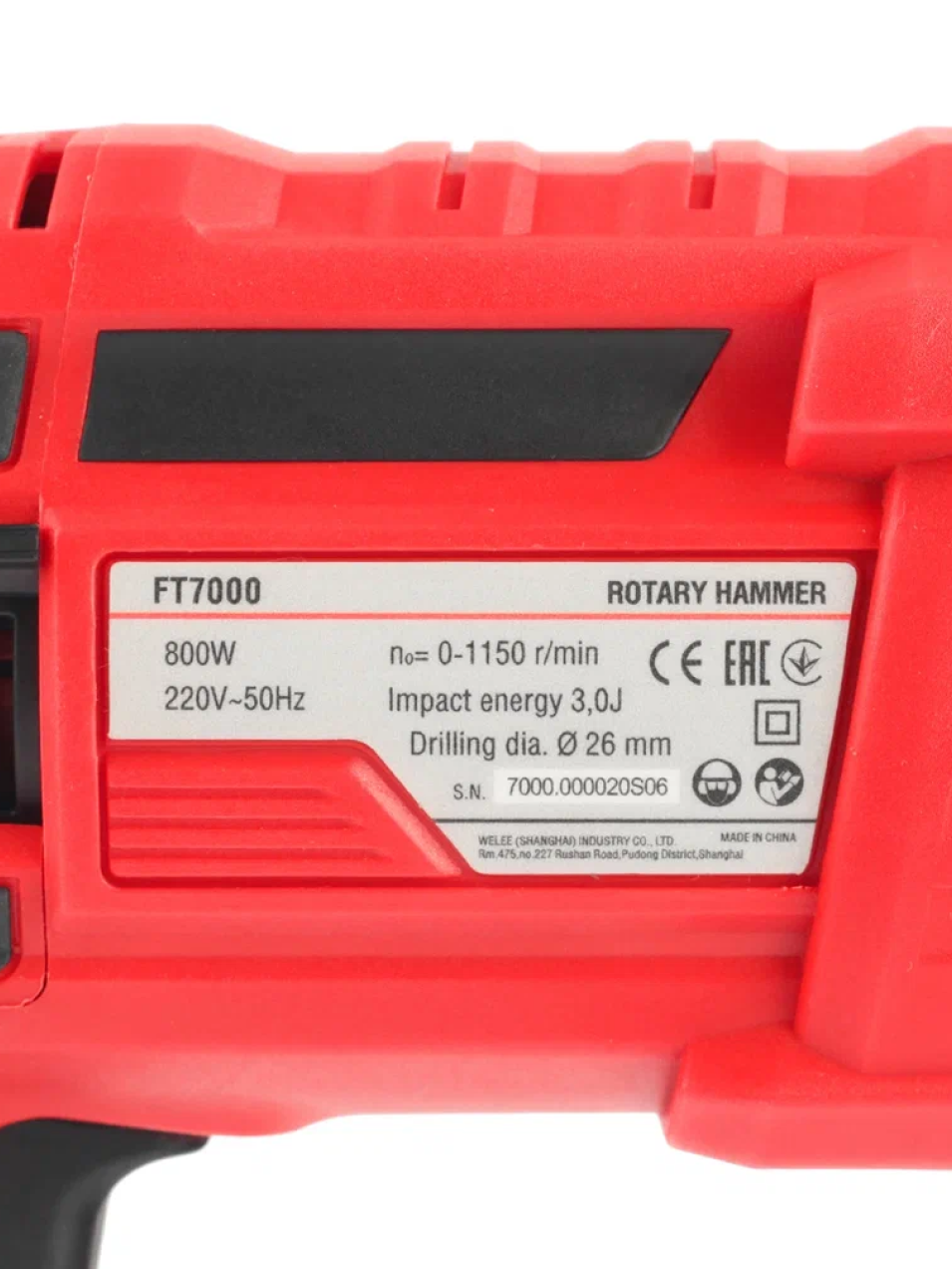 FT7000 Перфоратор 26/800 SDS-plus 7000 #