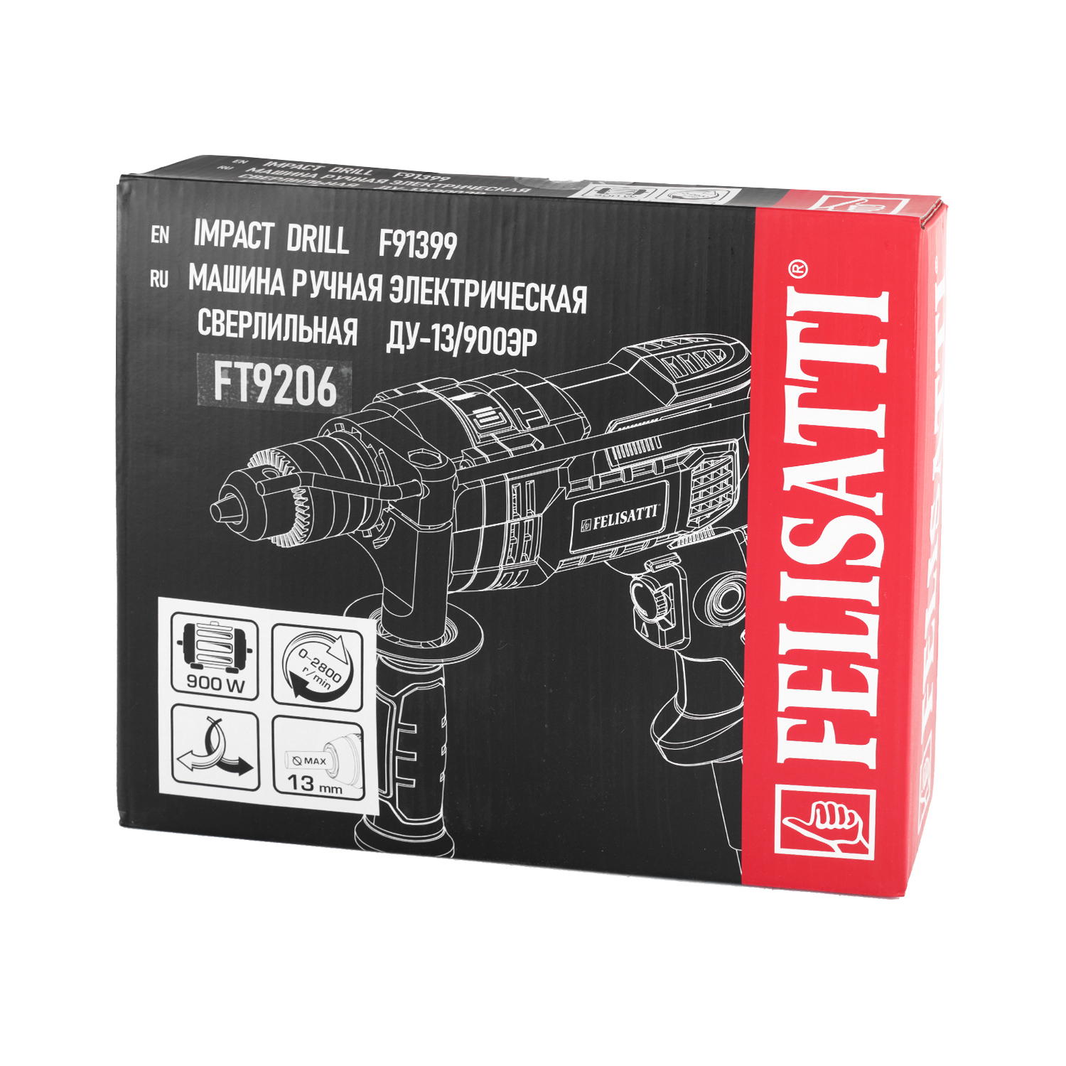 FT9206 Ударная дрель 13/900 9206 #