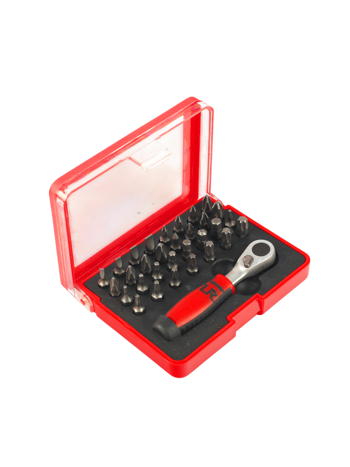 F46128 Набор бит с храповым держателем: 32 предмета